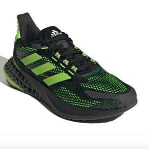 adidas Black and Neon Green Running Shoes